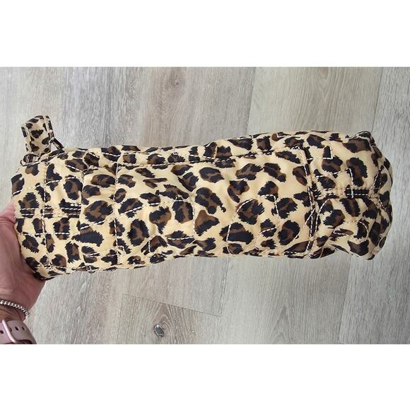 Marc by Marc Jacobs Quilted Leopard Print Tote Bag Glam Statement Casual Work - Picture 5 of 8